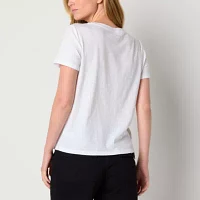 a.n.a Womens Crew Neck Short Sleeve T-Shirt