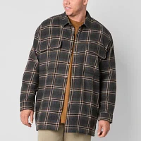 mutual weave Mens Big and Tall Midweight Shirt Jacket