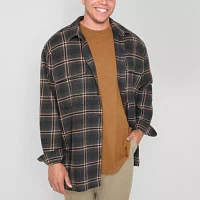 mutual weave Mens Big and Tall Midweight Shirt Jacket