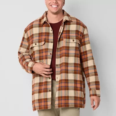 mutual weave Mens Big and Tall Midweight Shirt Jacket