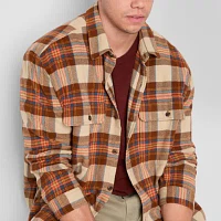 mutual weave Mens Big and Tall Midweight Shirt Jacket
