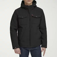 Levi's Mens Lined Water Resistant Sherpa Midweight Softshell Jacket