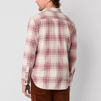 mutual weave Mens Regular Fit Long Sleeve Flannel Shirt