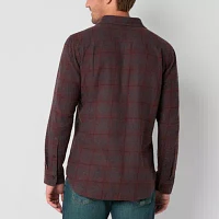 mutual weave Mens Regular Fit Long Sleeve Flannel Shirt