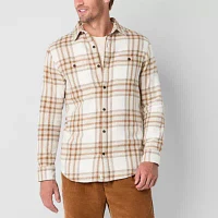 mutual weave Mens Regular Fit Long Sleeve Flannel Shirt