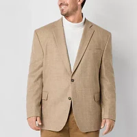 Stafford American Wool Mens Big and Tall Stretch Fabric Regular Fit Sport Coat