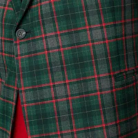 J. Ferrar Mens Big and Tall Plaid Stretch Fabric Classic Fit Sport Coats