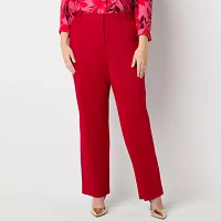 Liz Claiborne-Plus Emma Tailored Classic Fit Flare Trouser