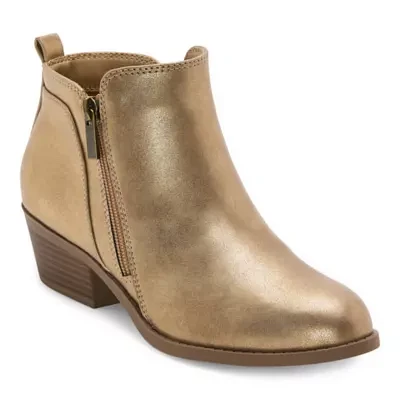 Arizona Jean Co Womens Castle Stacked Heel Booties