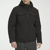 Levi's Mens Lined Water Resistant Sherpa Midweight Softshell Jacket