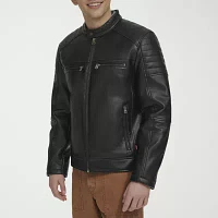 Levi's Mens Faux Leather Lined Water Resistant Midweight Jacket