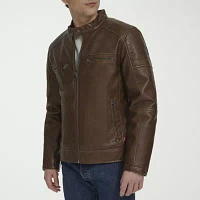 Levi's Mens Faux Leather Lined Water Resistant Midweight Jacket