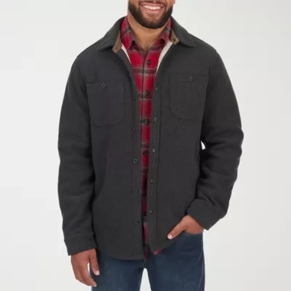 American Outdoorsman Sherpa Lined Mens Long Sleeve Button-Down Shirt