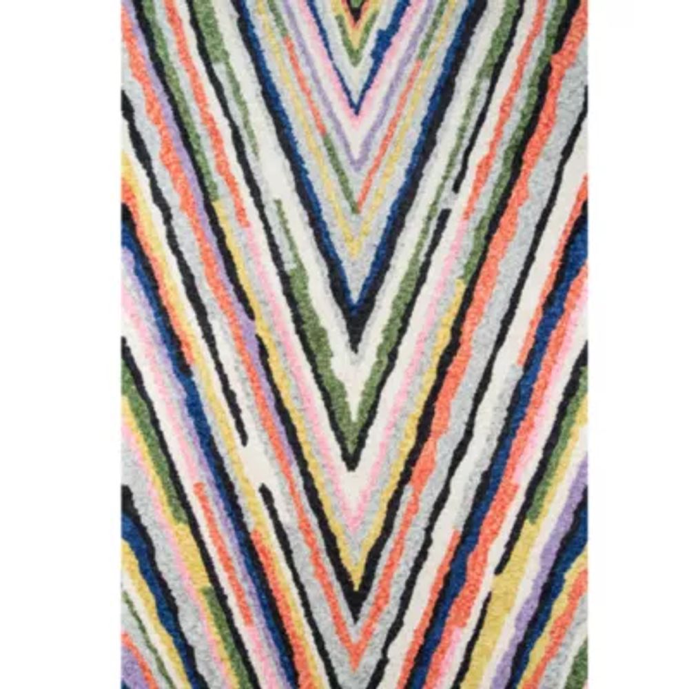 Novogratz Notch Geometric Indoor Rectangular Accent Rug