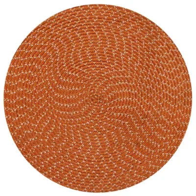 Better Trends Sunsplash Braided Reversible Indoor Outdoor Round Area Rugs