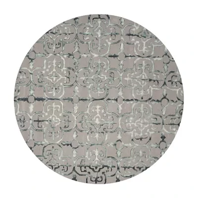 Safavieh Dip Dye Collection Danny Floral Round Area Rug