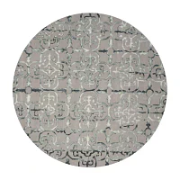 Safavieh Dip Dye Collection Danny Floral Round Area Rug