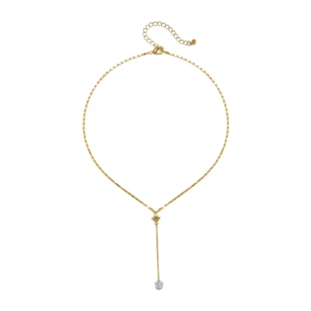 Bijoux Bar Delicates 16 Inch Link Star Y Necklace