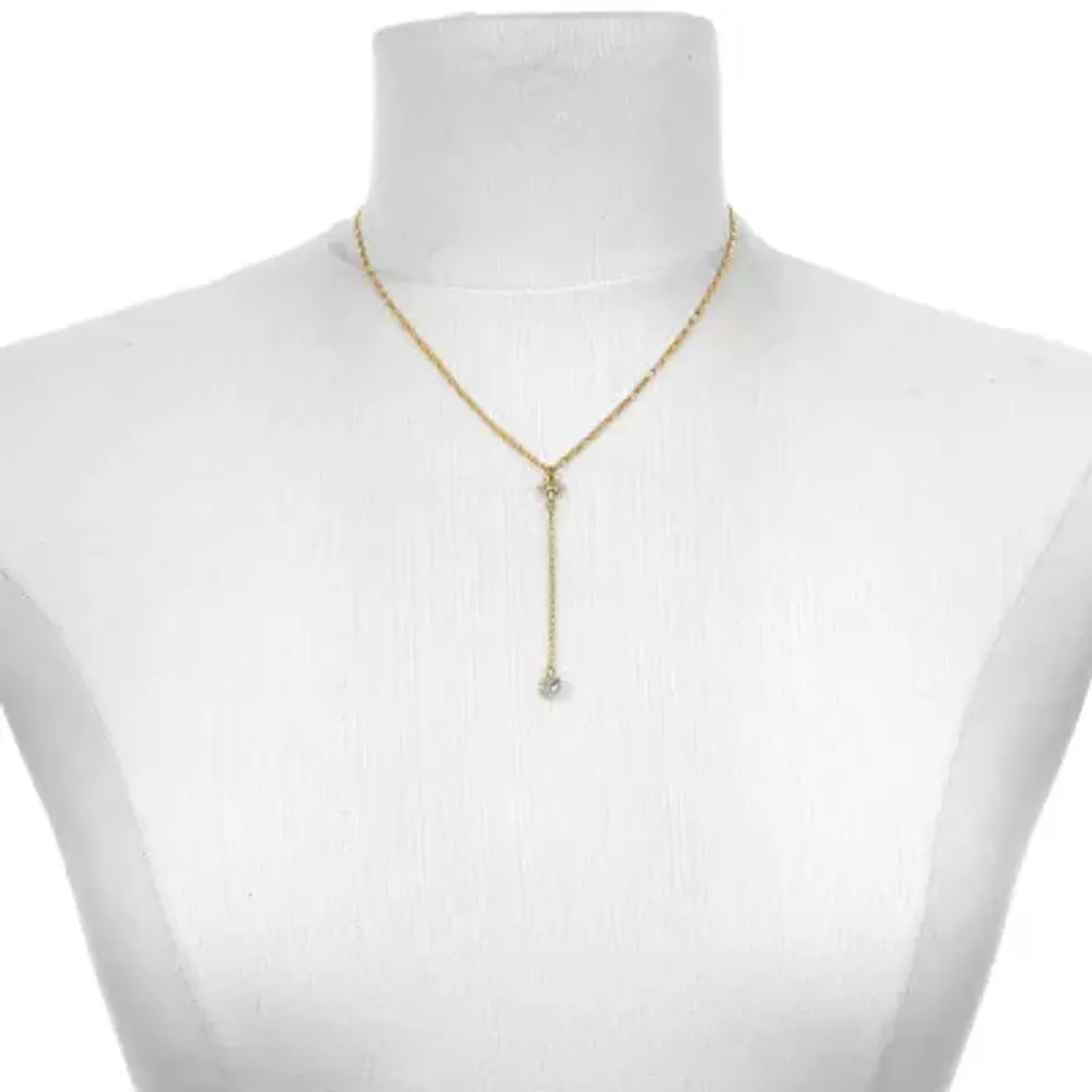 Bijoux Bar Delicates 16 Inch Link Star Y Necklace