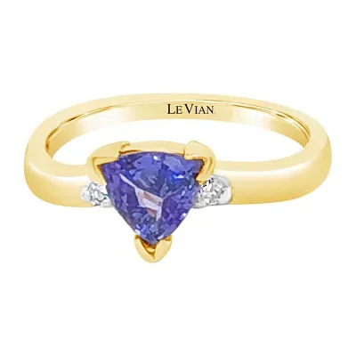 LIMITED QUANTITIES! Le Vian Grand Sample Sale™ Ring featuring Blueberry Tanzanite® set in 14K Honey Gold™