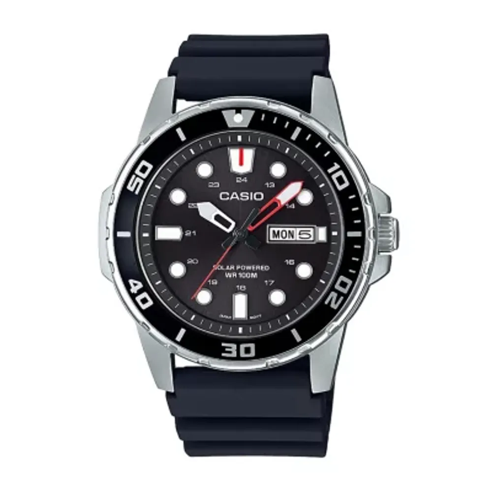 Casio Mens Black Strap Watch Mtps110-1av