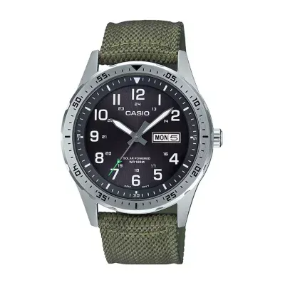 Casio Mens Green Strap Watch Mtps120l-3av