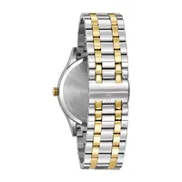 Bulova Classic Mens Two Tone Stainless Steel Bracelet Watch 98d130