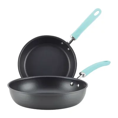 Rachael Ray Create Delicious Hard Anodized 2-pc. Deep Frying Pans