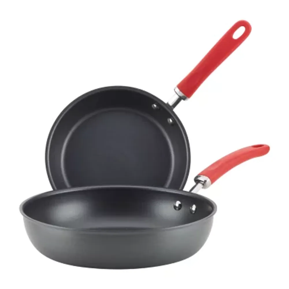 Rachael Ray Create Delicious Hard Anodized 2-pc. Deep Frying Pans