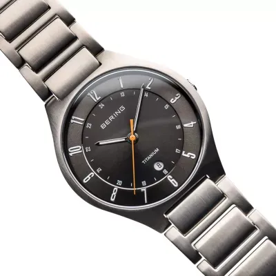 Bering Mens Titanium Silver Bracelet Watch-11739-772