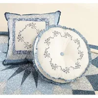 Modern Heirloom Charlotte Round Throw Pillow