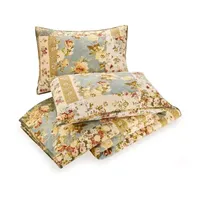 Modern Heirloom Floral Patch 3-pc. Reversible Quilt Set