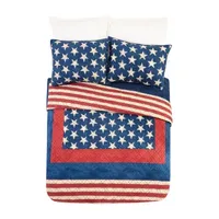 Modern Heirloom Americana Patch 3-pc. Reversible Quilt Set