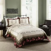 Modern Heirloom Brooke 3-pc. Embroidered Quilt Set