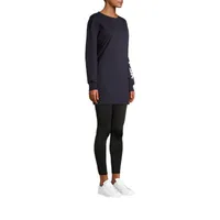 PSK Collective Long Sleeve Logo T-Shirt Dress