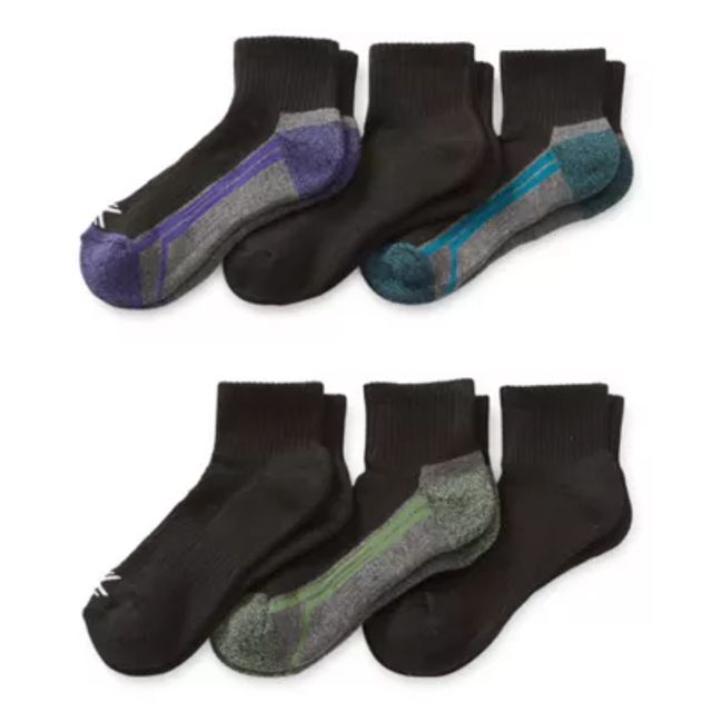 Xersion Performance Low Cut Socks, 6 pairs, Size L Multicolor NEW