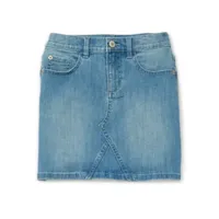 Thereabouts Little & Big Girls Adjustable Waist Midi Denim Skirt