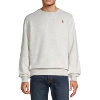 U.S. Polo Assn. Fleece Mens Embroidered Crew Neck Long Sleeve Sweatshirt