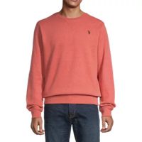 U.S. Polo Assn. Fleece Mens Embroidered Crew Neck Long Sleeve Sweatshirt