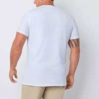 St. John's Bay Big and Tall Mens Crew Neck Short Sleeve Pocket T-Shirt