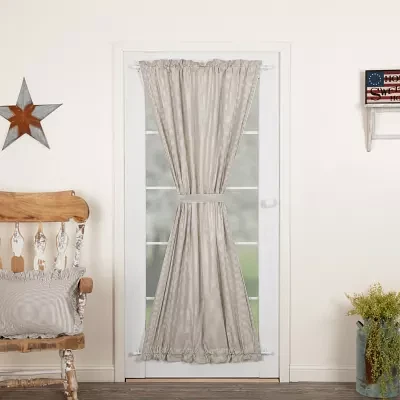 Vhc Brands Hatteras Light-Filtering Rod Pocket Single Door Panel Curtain