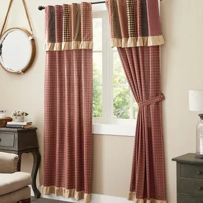 Vhc Brands Maisie Attach Patch Light-Filtering Rod Pocket Set of 2 Curtain Panel