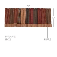 Vhc Brands Maisie Patchwork Rod Pocket Tailored Valance