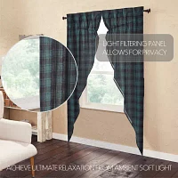 Vhc Brands Pine Grove Prairie Rod Pocket Light-Filtering Set of 2 Curtain Panel