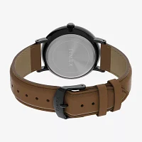 Timex Dress Mens Brown Strap Watch Tw2v91400jt