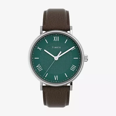 Timex Dress Mens Silver Tone Strap Watch Tw2v91500jt