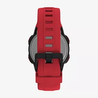 Timex Sport Unisex Adult Red Strap Watch Tw5m58500so