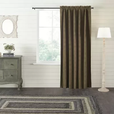 Vhc Brands Tea Cabin Rod Pocket Blackout Single Curtain Panels