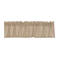 Vhc Brands Sawyer Ticking Rod Pocket Tailored Valance