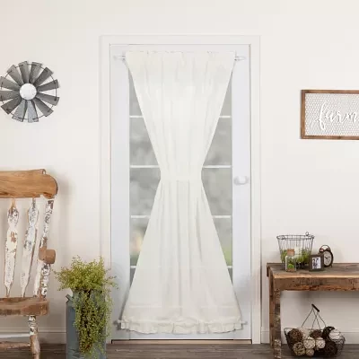 Vhc Brands Tobacco Cloth Sheer Rod Pocket Single Door Panel Curtain